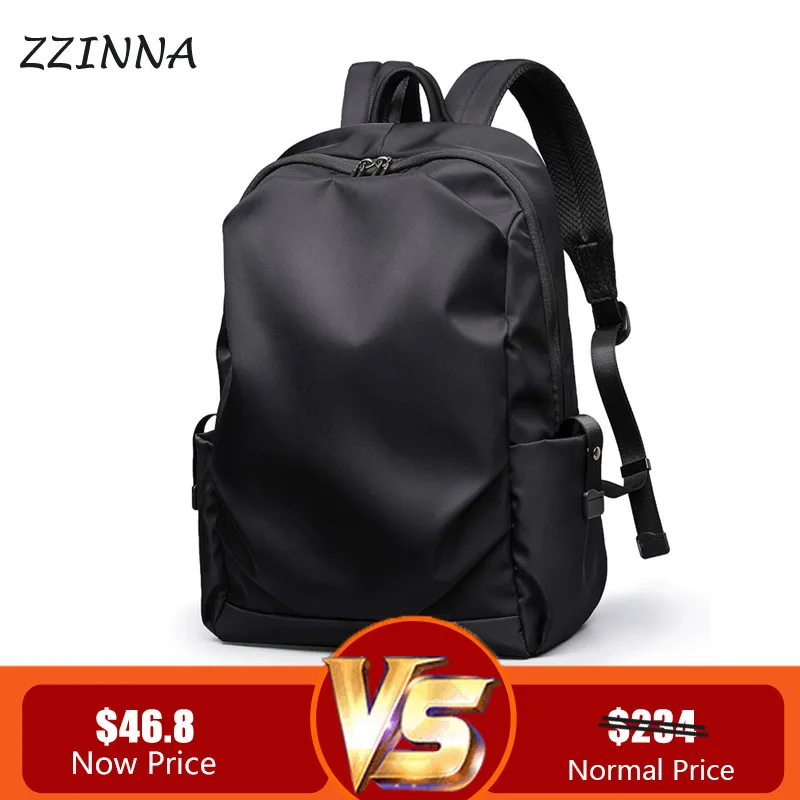 ZZINNA стильный школьный мужской рюкзак для колледжа кожаная сумка-слинг роскошная