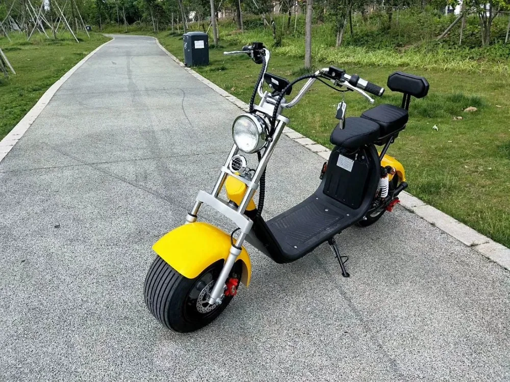 Электрический мотоцикл E bike 60V1000W электрический скутер Citycoco Moto двойной