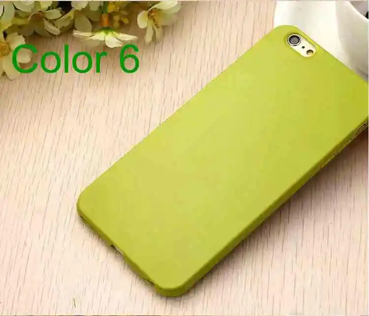 Высококачественный однотонный цветной мягкий чехол из ТПУ для iPhone 6 6s 7 8 Plus