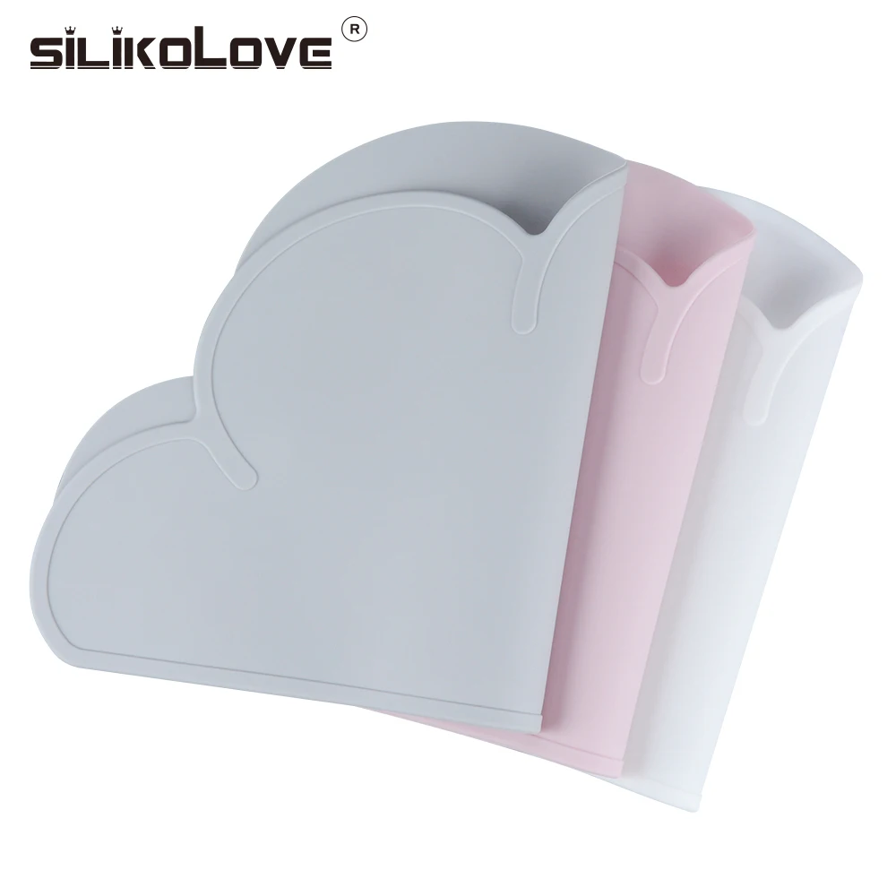 SILIKOLOVE милый силиконовый коврик FDA детский в форме облака для стола без BPA