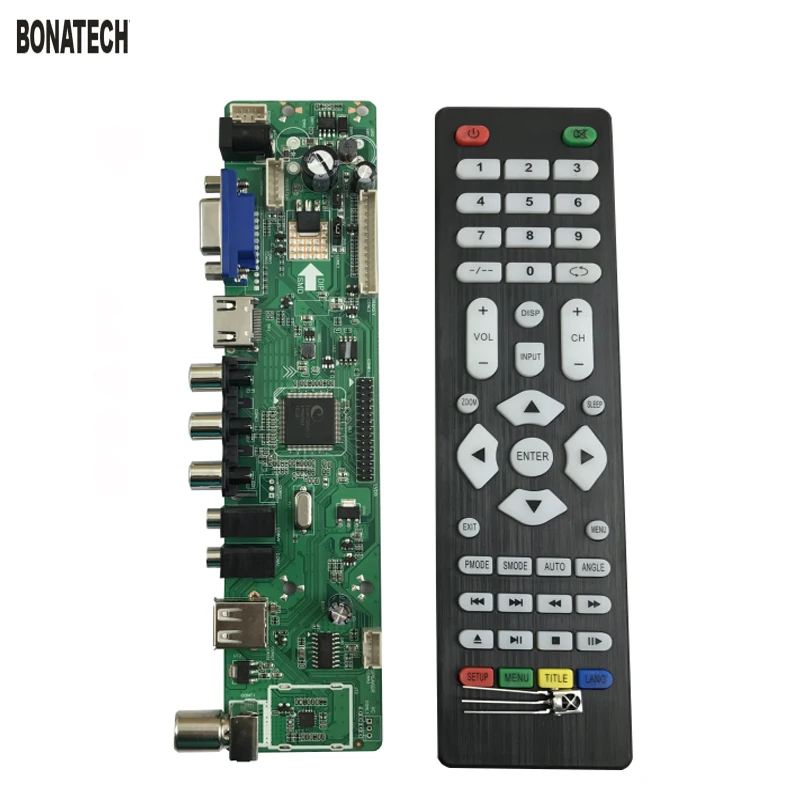 V56 Универсальный ЖК телевизор контроллер драйвер платы ПК/VGA/HDMI/USB