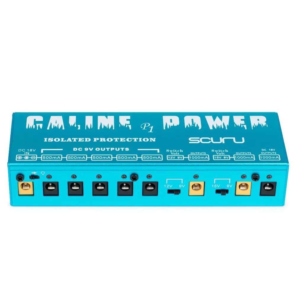 Caline P1 гитарный эффект педали адаптер 8 изолированный 18V 2A 36W Inpute напряжение