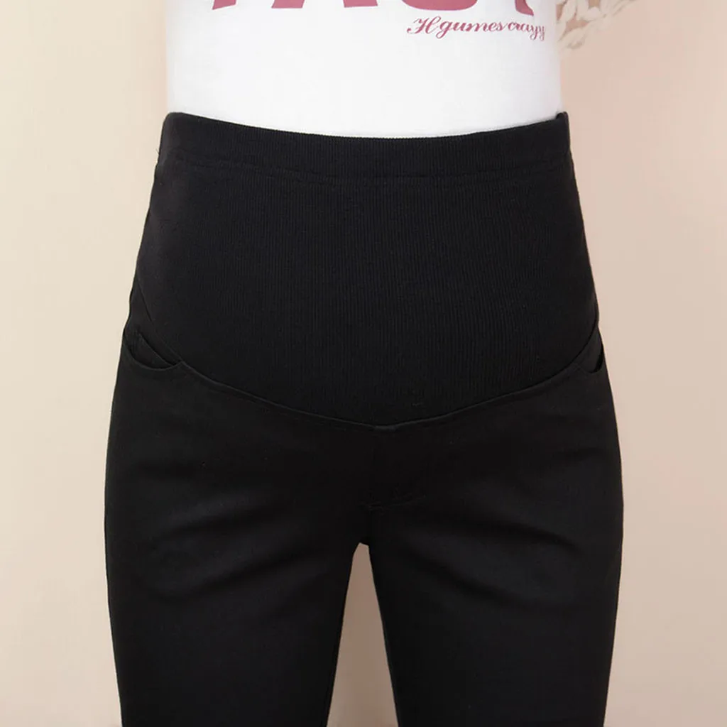 Одежда SAGACE для беременных женские штаны поддерживающие брюки живота черные