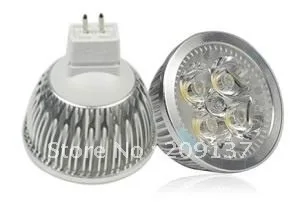 

12VAC/DC MR16 12W 4X3W Led Light Bulb Lamp Led spotlight Downlight Energy Saving High Quality Warm/Cool/Pure White