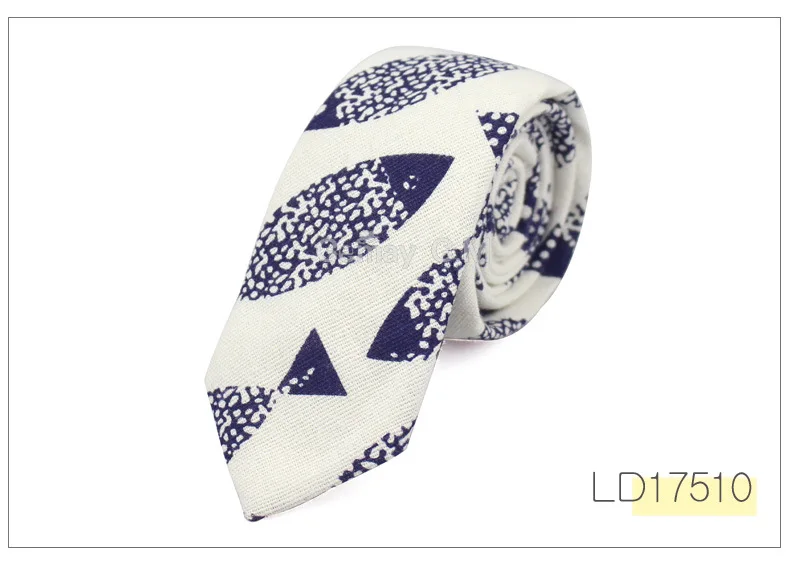 Fashion Mens Neck Tie Linen Skinny Tie for Men Wedding Party Print Neckties Casual Men Retro Neckwear Star Female Cartoon Ties