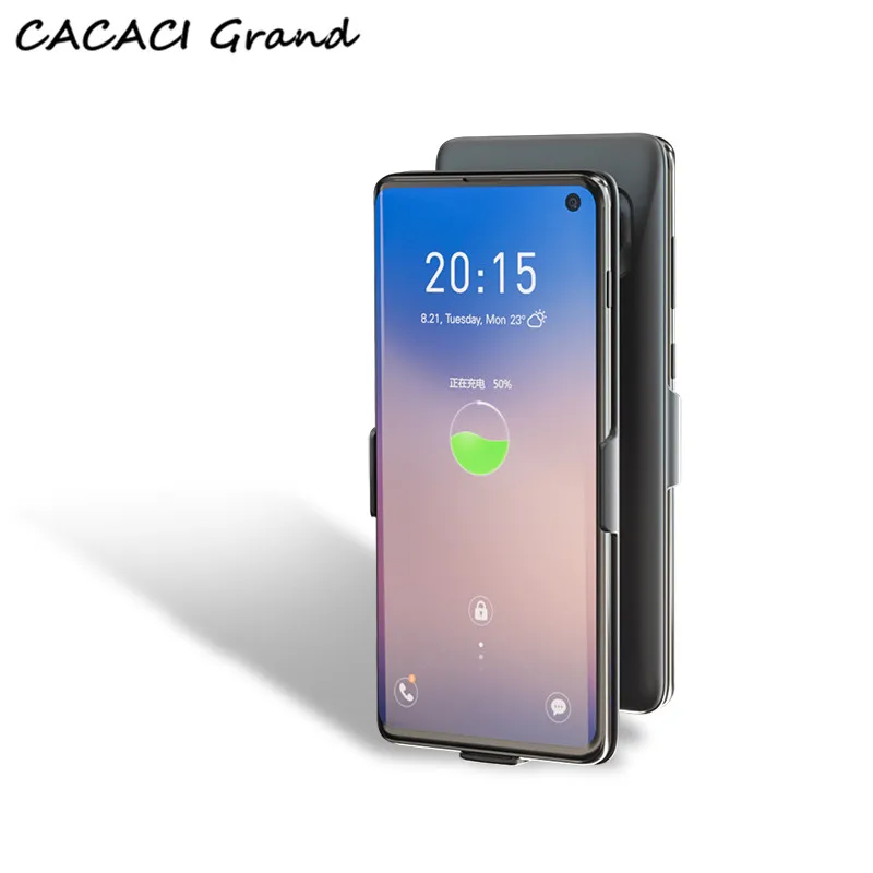 Новинка 7000 мАч чехол для зарядного устройства для samsung Galaxy S10 S10e портативное беспроводное зарядное устройство для Galaxy S10 plus