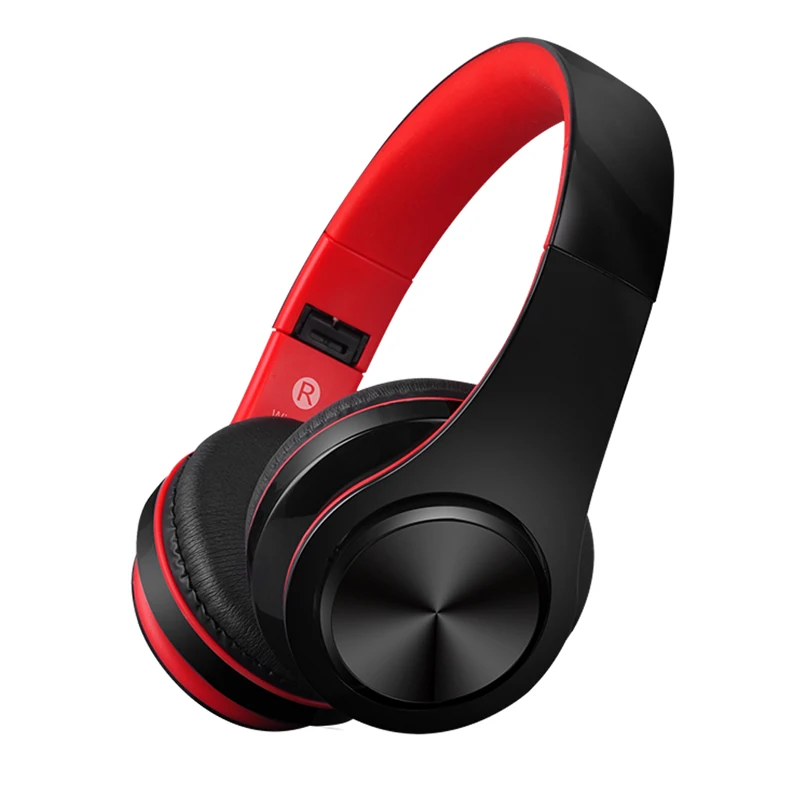 Красный Casque аудио bluetooth-наушники Складная гарнитура с Bluetooth беспроводные наушники портативные bluetooth-наушники с микрофоном для телефона - Цвет: Красный