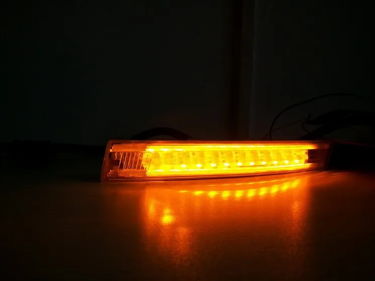 Новое поступление, LED ДХО для VW Passat B6, очень яркие дневные ходовые огни с функцией поворотника и автоматическим выключением/притуханием+ выключатель