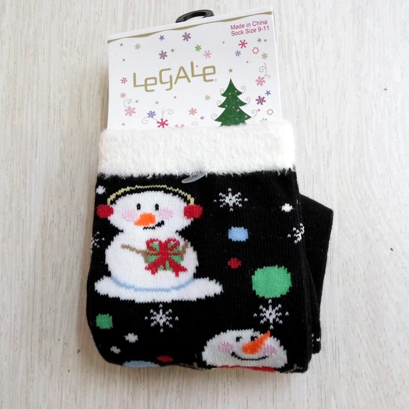 

Women's Christmas Socks Black Lady Socks