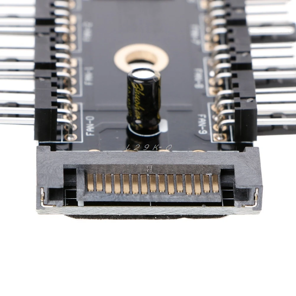 Разветвитель вентилятора SATA PWM с 1 по 10 режимами охлаждения концентратор 12 В 4