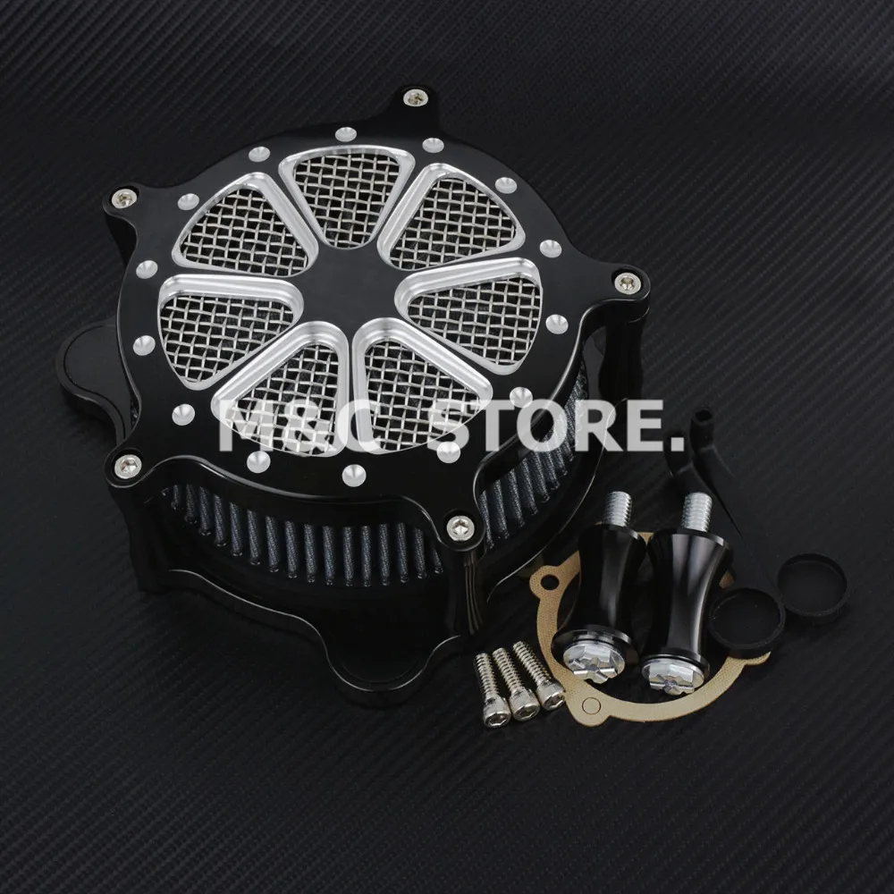 Мотоцикл с ЧПУ воздухоочиститель Впускной Фильтр Серый для Harley Touring Roadking FLHTC FLHT