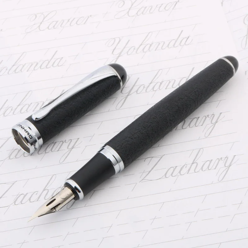 A10 JINHAO Роза Золотой подарок каллиграфия практика кончик круга 750 zb G перо фонтан медная ручка - Цвет: A10