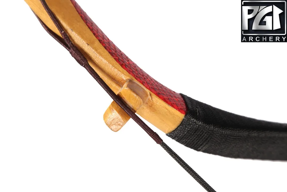 PG1ARCHERY Mongolia bow Snakeskin Longbow Traditional Archery Horsebow 6 wooden Arrows Arm Guard finger Arrow Quiver | Спорт и
