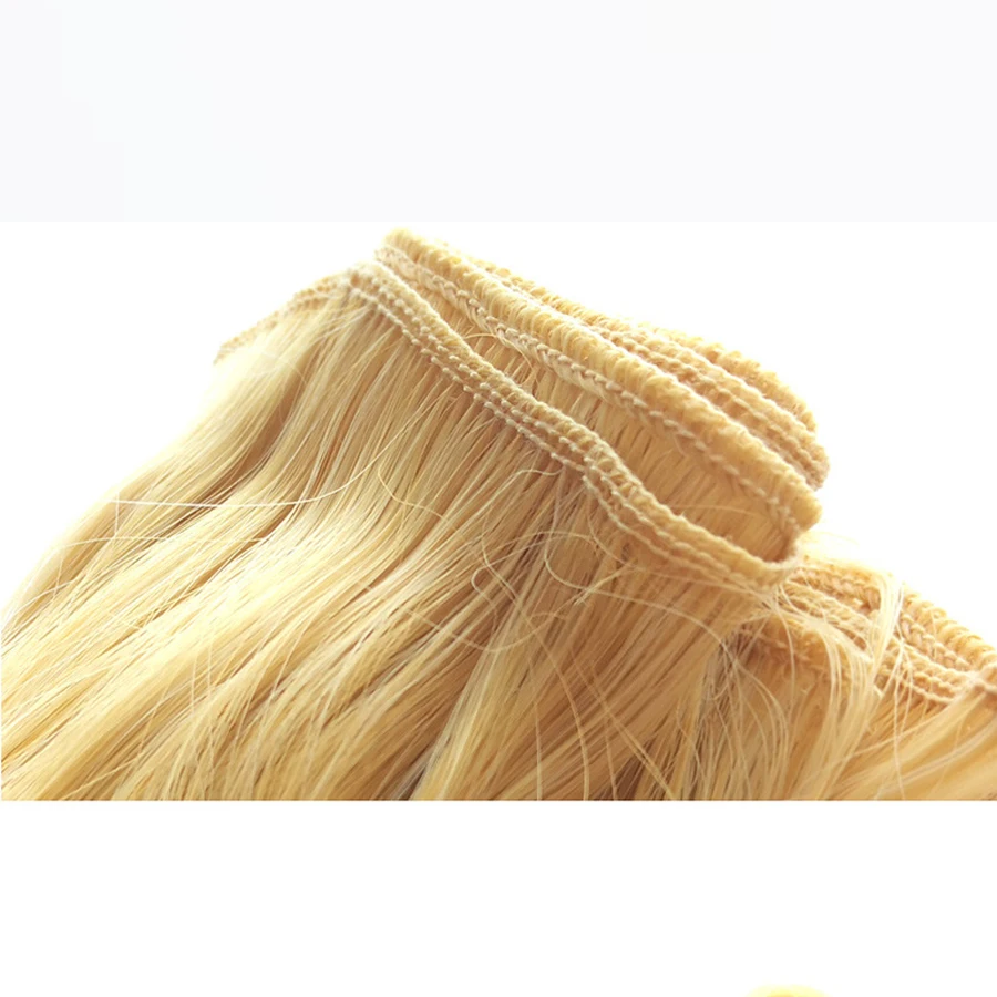 Модный 15*100 см DIY мини парик для куклы из высокотемпературного материала вьющихся