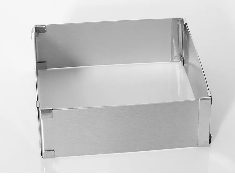 1 шт. кольцо для Мусса квадратной формы из нержавеющей стали регулируемая форма