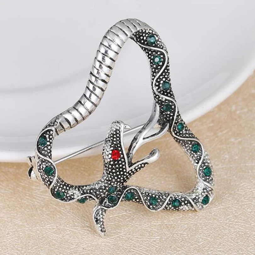 Хрустальные броши в форме змеи 2017 Стразы Брошь для женщин Свадебные Заколки