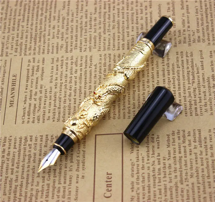 

JINHAO fountain pen unique design High quality dragon writing pen luxury business gift school office supplies father friend