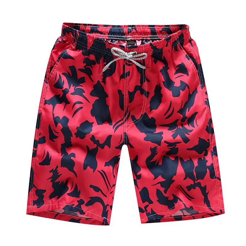 Style 1 Летние мужские шорты на шнурке, повседневные, Sunga Masculina, свободные, быстросохнущие, пляжные шорты с эластичной талией, мужские шорты - Цвет: Style 1