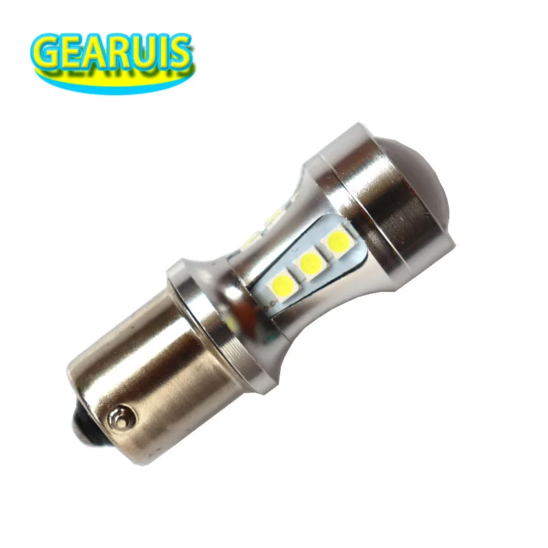 2 шт. автомобисветодиодный светодиодные лампы 1156 Ba15s P21w S25 18 SMD 3030 1157 BAY15D |