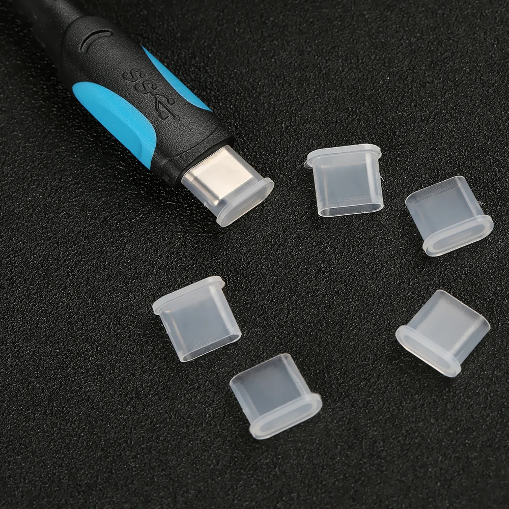 5 шт., чехол для кабеля USB type-c, пылезащитная заглушка типа c, зарядное устройство для xiaomi mi5 mi6 huawei p9 p10 letv 2 htc, крышка для кабеля