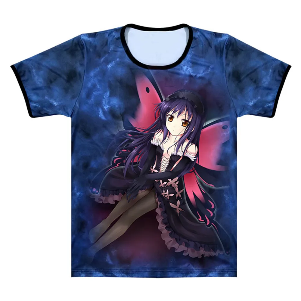 Рубашка с японским аниме футболки Accel World костюм для косплея Kuroyukihime Kuroyuki Hime в