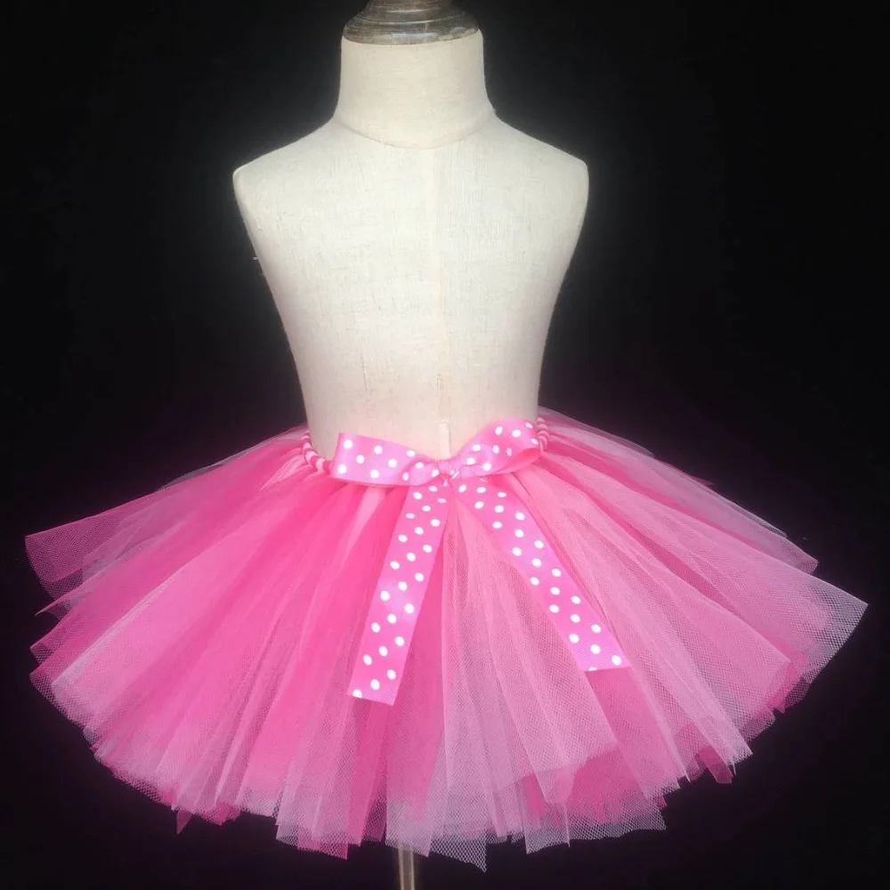 Красочная юбка подъюбник для девочек детская пушистая из тюля танцевальная с