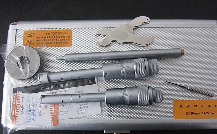 Xibei brand Three-point internal Micrometers 12-20mm Precision 0.004MM three point inside micrometer | Инструменты