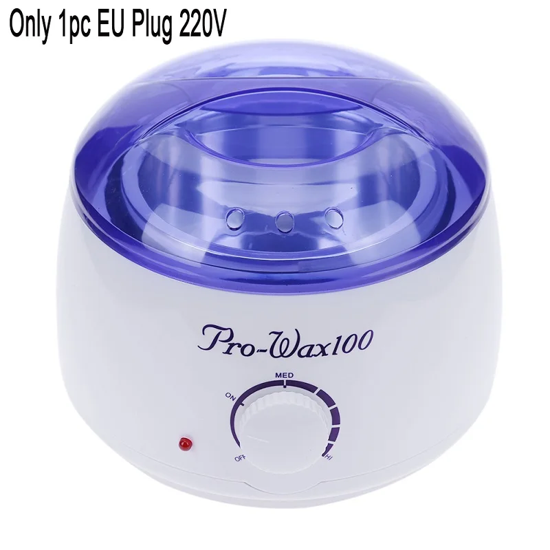 EU Plug 220V 500 г твердый воск бобы горячий воск машина безболезненный депилятор восковые гранулы машина тело красота рука яма ноги эпиляция волос эпиляция - Цвет: EU Plug 220V
