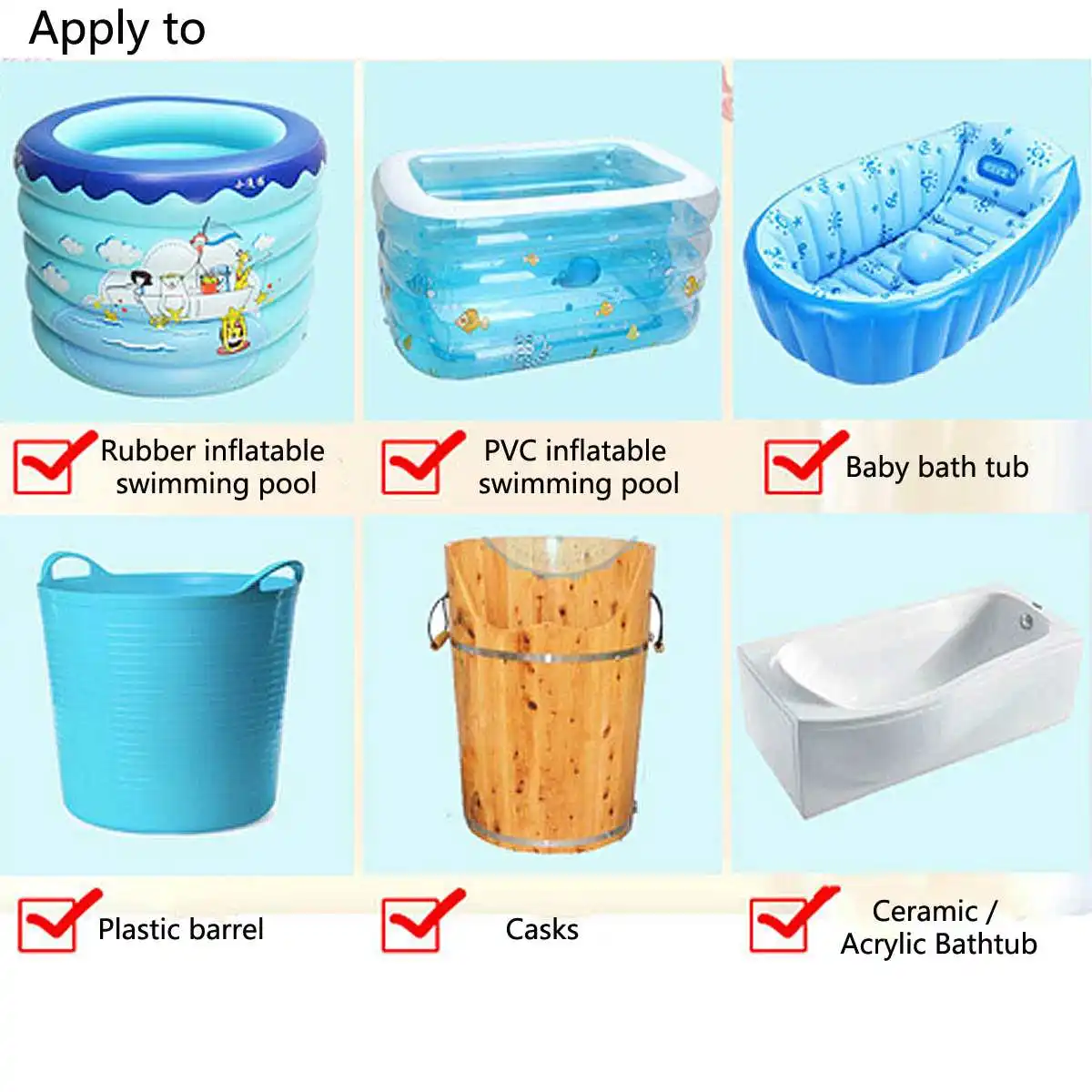 Портативный электрический водонагреватель 2500 Вт 220 В с крючком погружной элемент