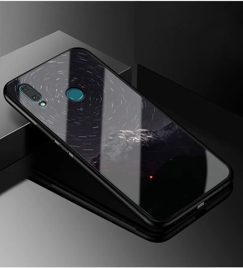Для huawei P Smart чехол для оргстекло PC чехол для телефона черный ТПУ бампер для huawei Honor 10 Lite Крышка P Smart 6,21