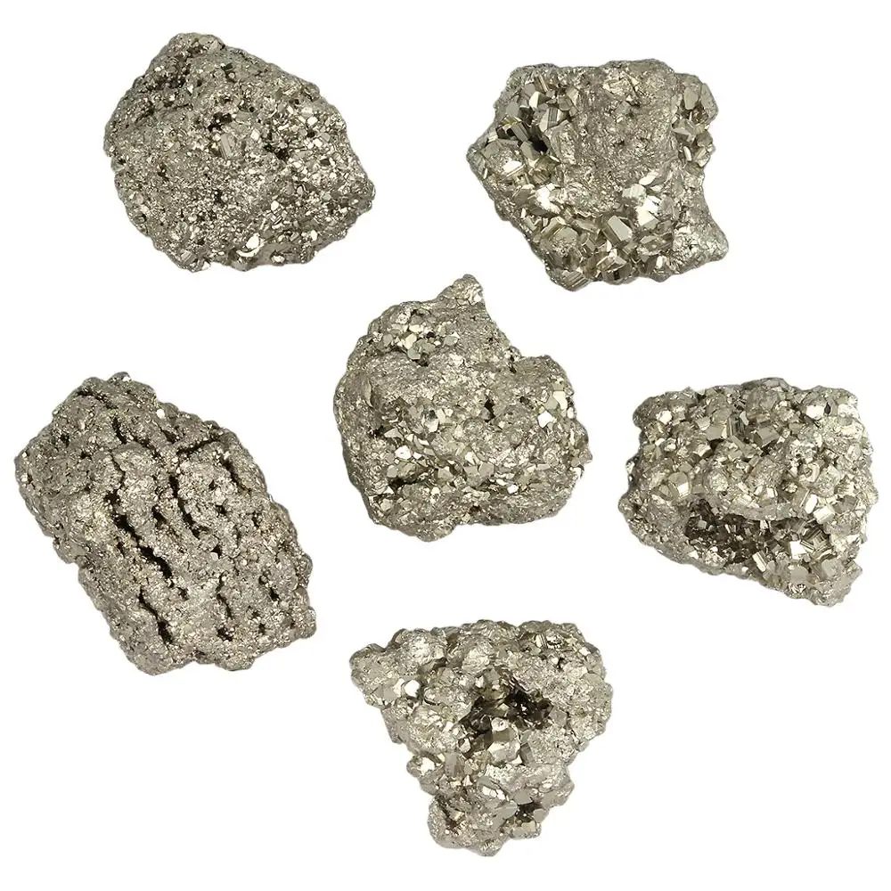 

TUMBEELLUWA 1Pc Natural Irregular Chalcopyrite Raw Rough Crystal Cluster Mineral Specimen Healing Gem stone
