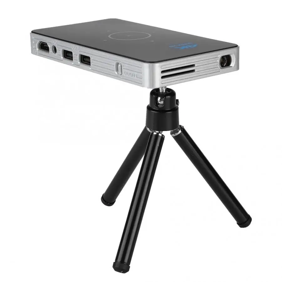 Домашний кинотеатр S905X-1 Mini 8G для Android 6,0 Портативный Wifi Интеллектуальный DLP Projector-C6 proyectores de cine en casa