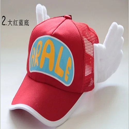 Аниме-шляпа, косплей, дышащая шапка с сеткой, шапки Dr. Slump Arale Angel Wings, летняя красочная сетчатая бейсболка, регулируемая - Цвет: Color 2
