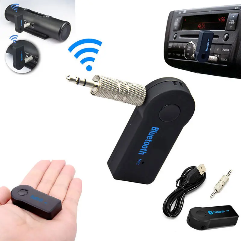 3 5 мм беспроводной мини USB Bluetooth Aux стерео аудио музыкальный автомобильный адаптер