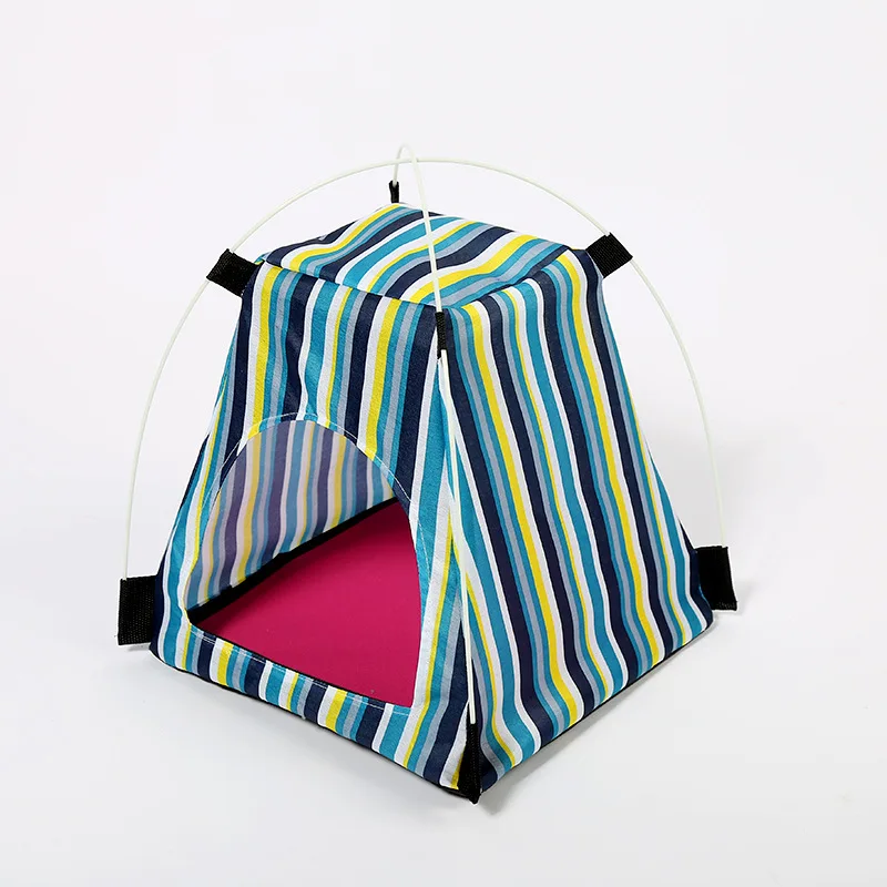 Модный Полосатый домик для собак уютная кровать питомник щенков 3 цвета спальная