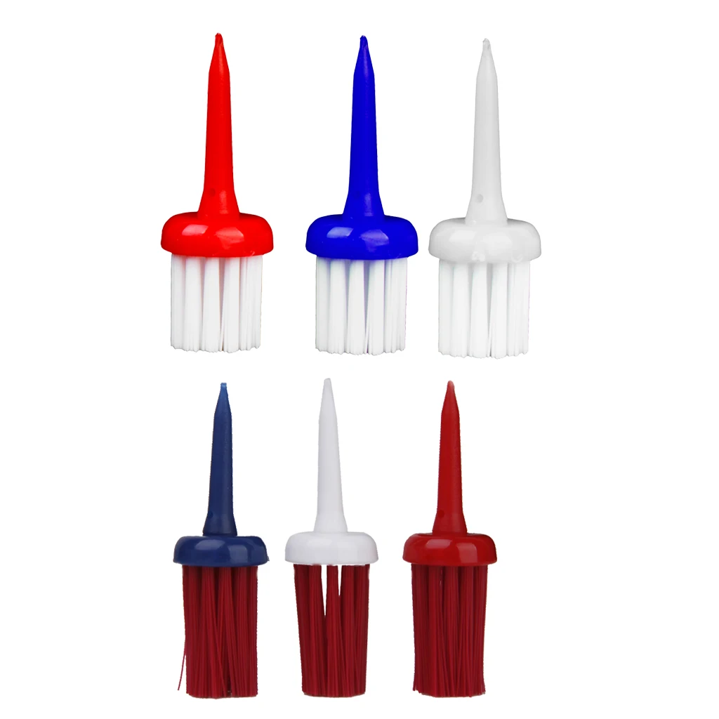 Perfeclan 2 Packs of 3 Brush-t Golf Tees Driver - 6pcs brush tees 52/62mm Height Brush |