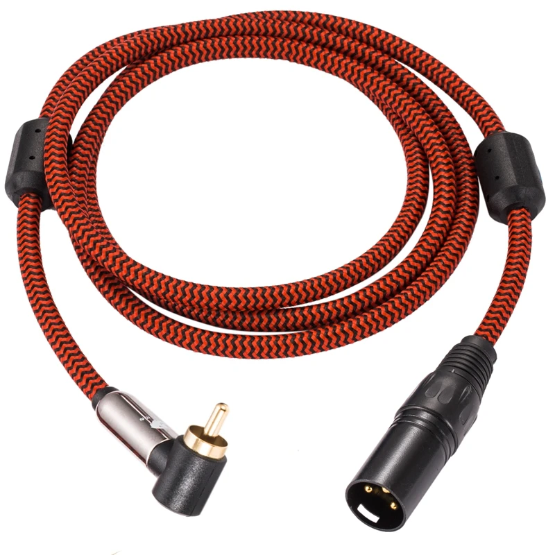Аудиокабель Hifi с RCA на XLR 3-контактный для акустического усилителя звуковая