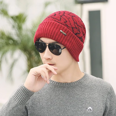 Теплая зимняя шапка для мужчин и женщин, вязаная шапка, шарф, Skullies Beanies, зимние шапочки для мужчин, шапка s Маска, Балаклава, шапка, шапки - Цвет: 4