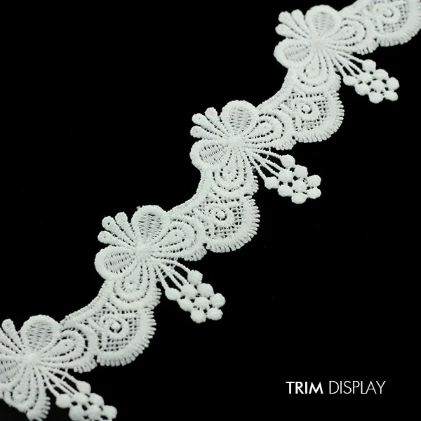 Белая вышитая бабочка Скрапбукинг кружевная Лента ткань свадебная отделка