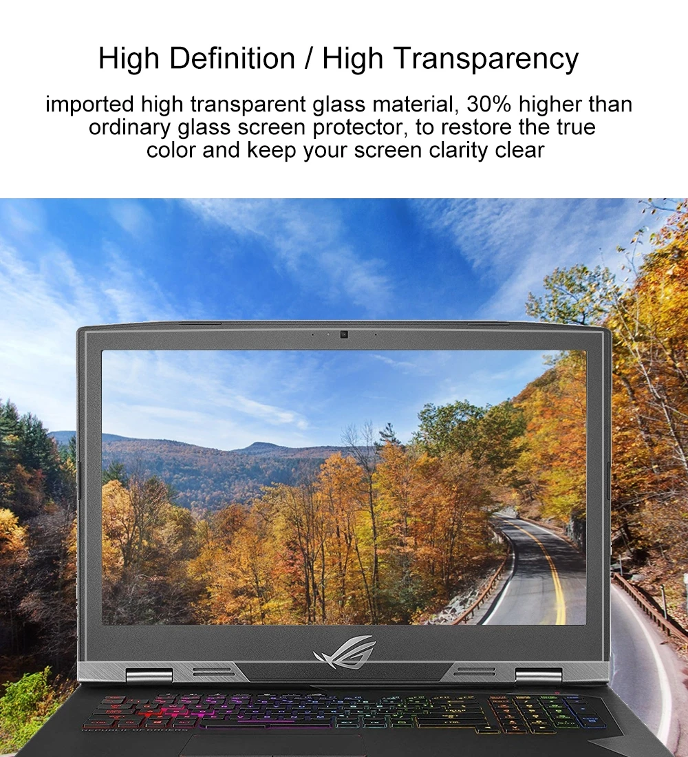 Экран ноутбука HD защитная пленка из закаленного стекла для ASUS ROG G703 17 3 дюйма (382 5x215