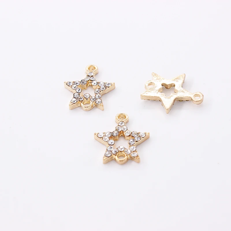 18 мм * 15mmRhinestone звезды Подвески-соединители для изготовления ювелирных изделий