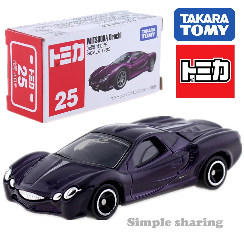 TAKARA TOMY Tomica No.25 Mitsuoka Orochi 1:63 Мини автомобиль литья под давлением модель родстера