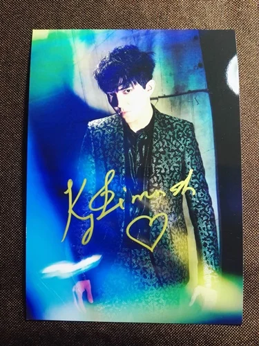 4 Подписанный Dimash Kudaibergen фото с автографом певица 5*7 112018 - Цвет: 4