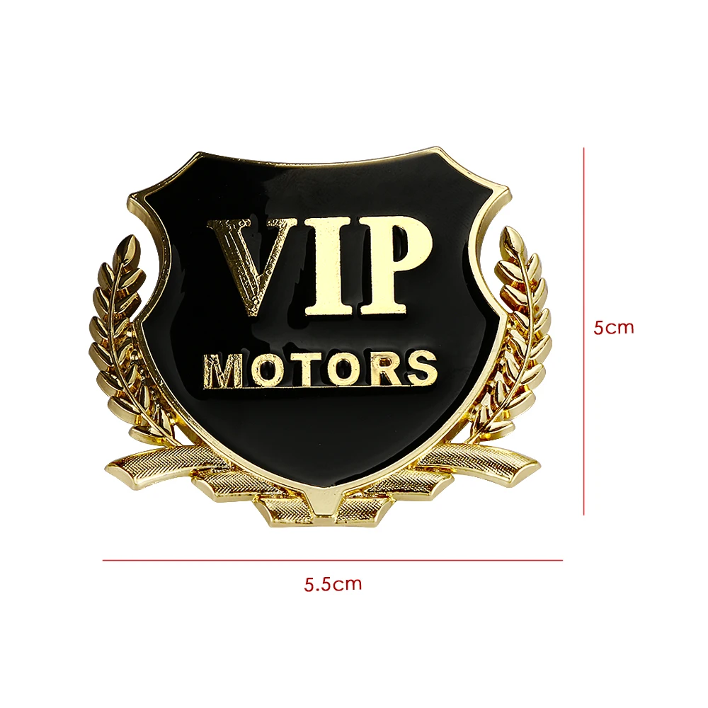 2 шт./компл. VIP MOTORS 3D Металлическая Автомобильная хромированная эмблема бейдж