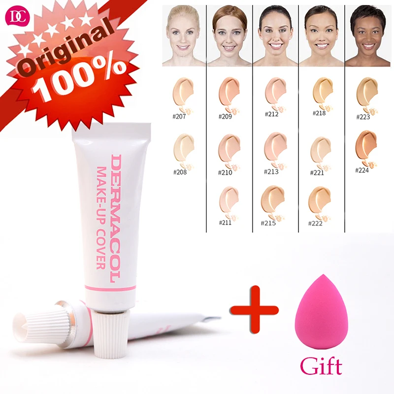Dermacol 100% Original Concealer Waterproof Makeup Cover 4g Primer Base Freckles Acne Marks Contour | Красота и здоровье