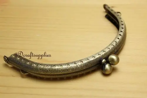 metal frame sewing bag purse clasp 10.5 cm anti bronze B70 | Багаж и сумки