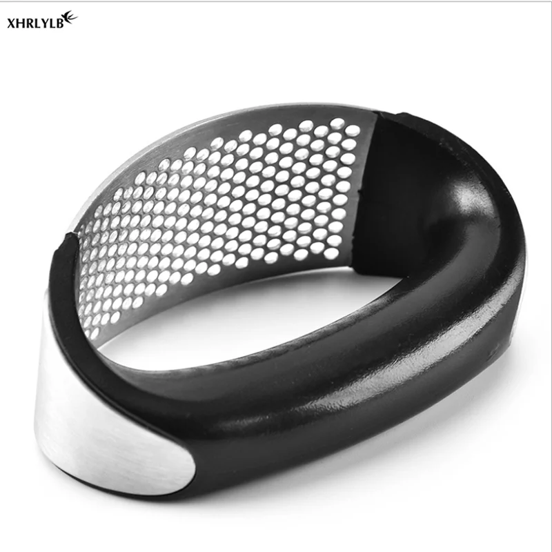 XHRLYLB Новый изогнутый чесночный Пресс из нержавеющей стали домашний ручной