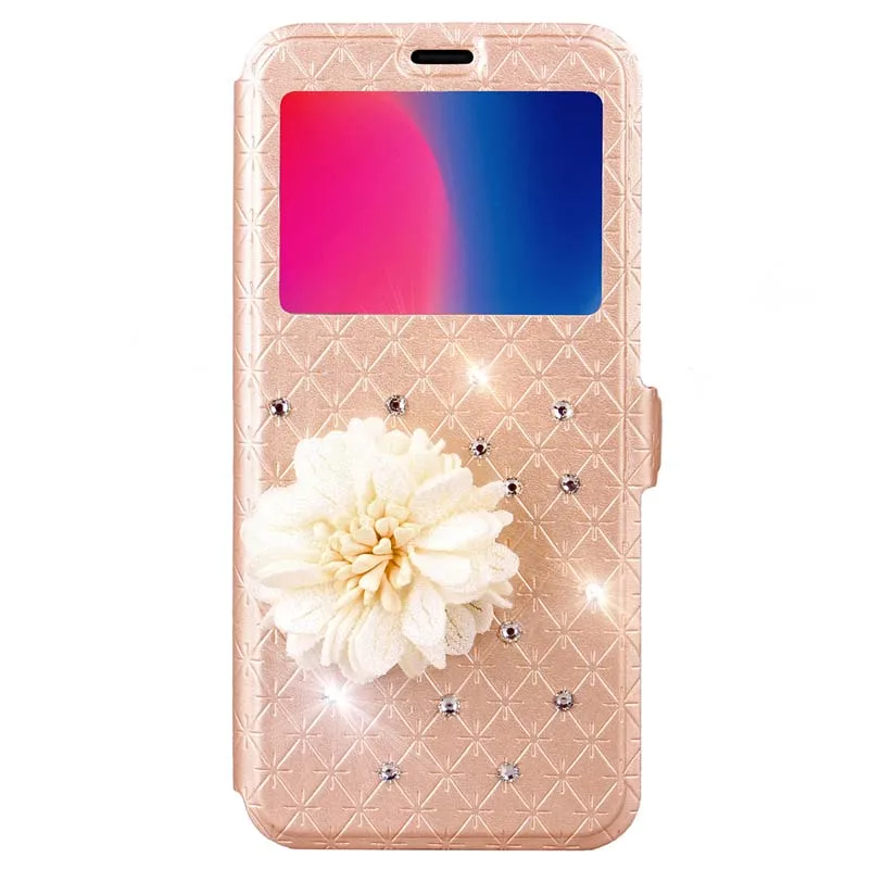 Sunshine Window Novel Flower Diamond Rhinestone Tpu Phone Case For Samsung Galaxy Note 8 | Мобильные телефоны и