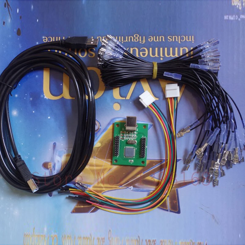 Xin Mo XM 02 2 плеер USB Аркада кодер для х джойстиков & 22 кнопки MAME|arcade encoder|2 playerusb arcade |