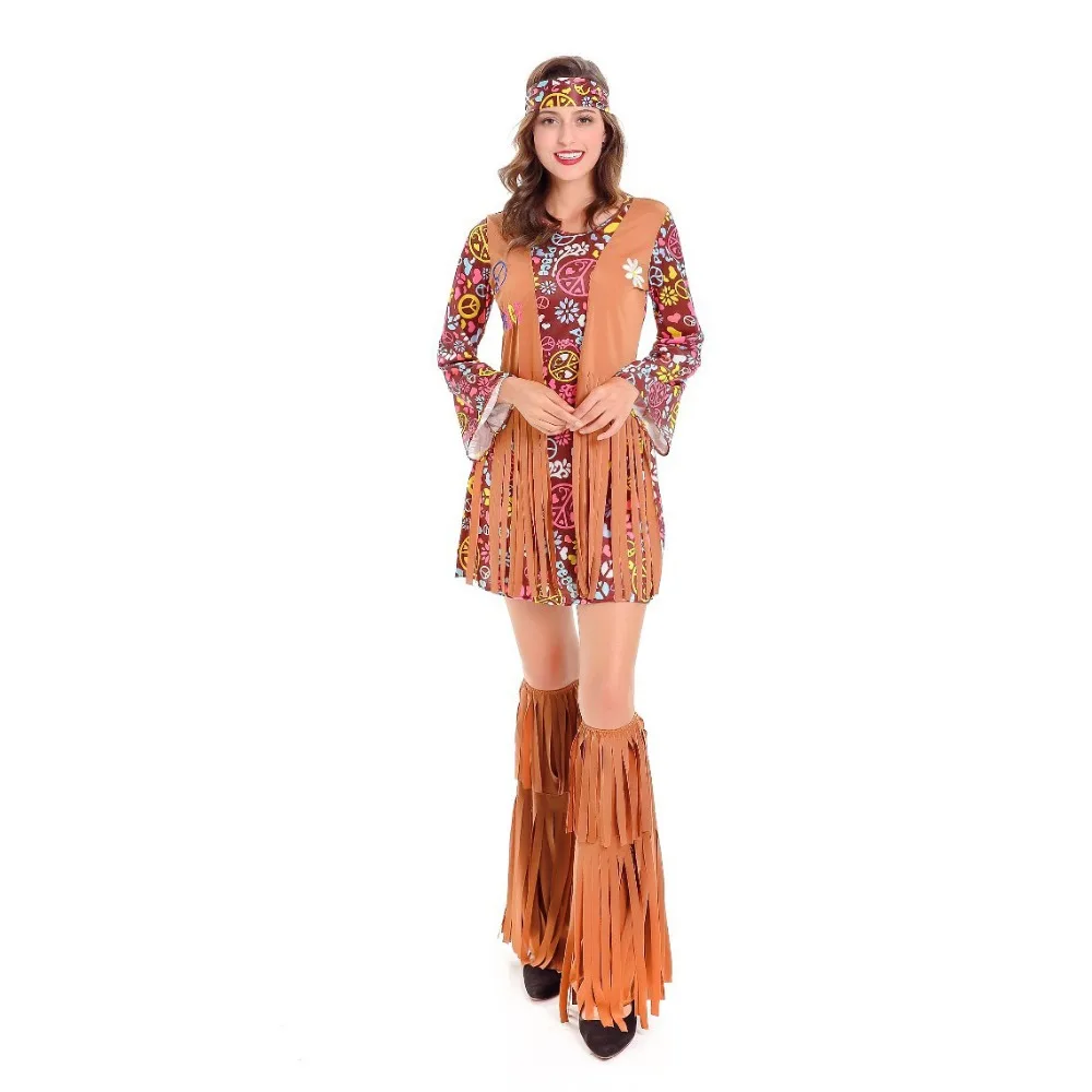 Halloween Costumes For Women Gothic Brown Indian Tribe Princess Costume Anime Cosplay Masquerade Theme Party Performance | Тематическая